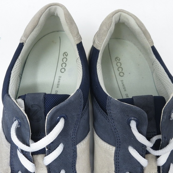 ECCO CS20 Casual Trainer Sneaker Navy Blue Suede Leather Size 47 EU / US 13-13.5 - Picture 6 of 8
